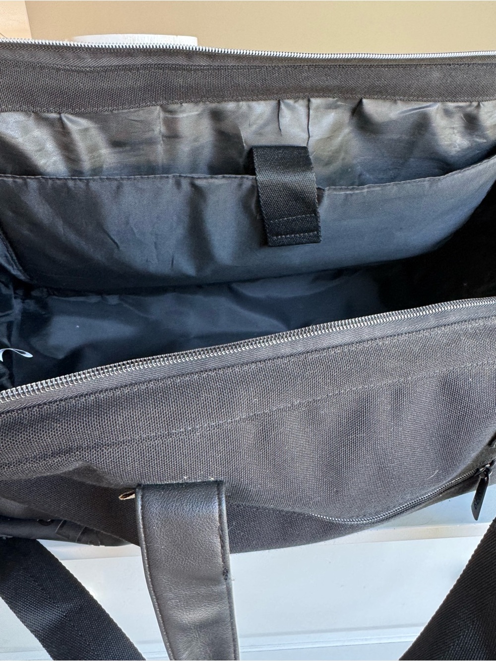 BEIS Black Weekender Travel Duffel Bag with Bottom Shoe Compartment - Picture 10 of 15